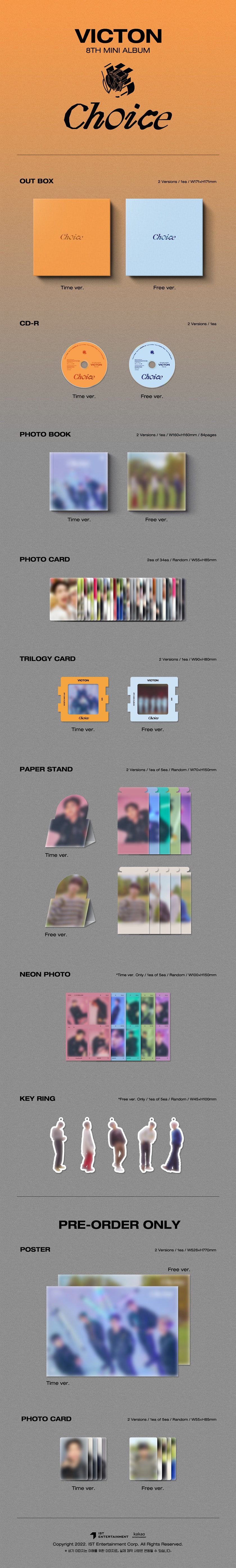 VICTON 8th Mini Album [Choice] (2 Versions Set) | Makestar